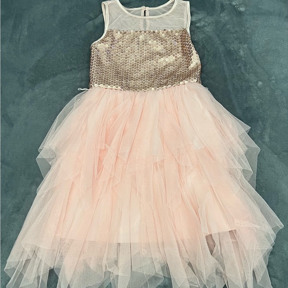 Pink sequin dress. Size child 8. - Picture 1 of 1